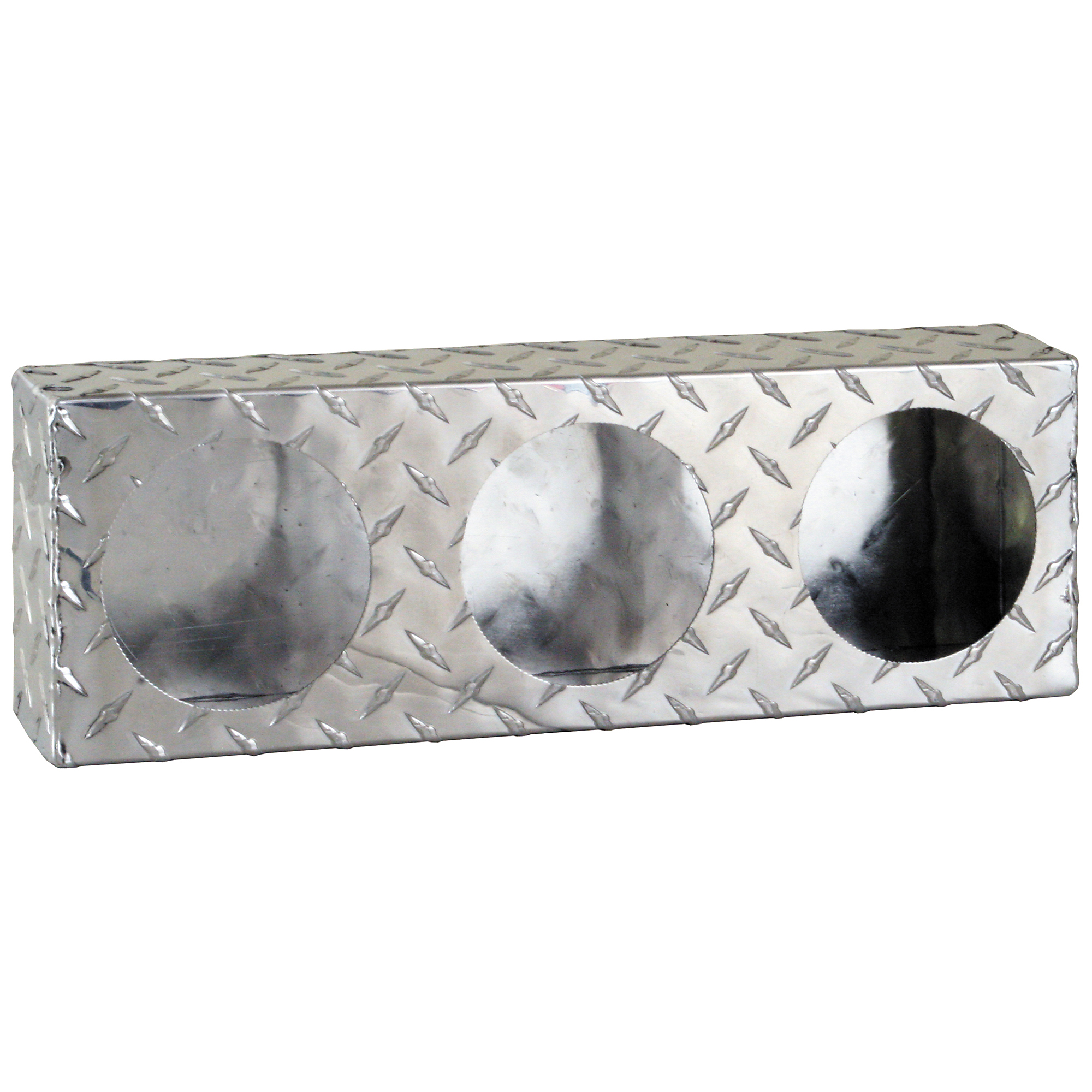 Buyers Products, Triple Round Light Box Diamond Tread Aluminum, Pieces (qty.) 1 Model# LB6183ALDT